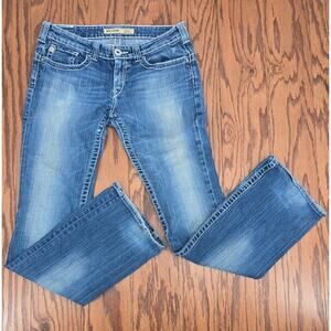 Y2K Vintage Big Star Stone Wash Sweet Ultra Low Rise Bootcut Jeans